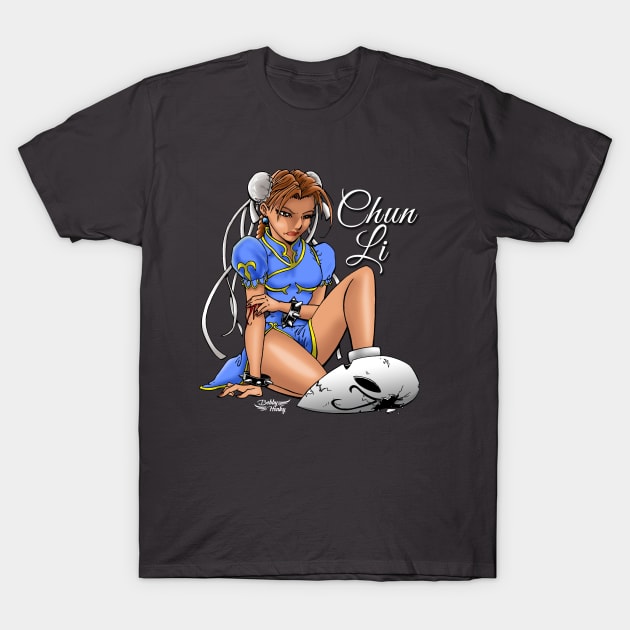 Chun-Li   "Vegas Final Battle" T-Shirt by Illustratorator